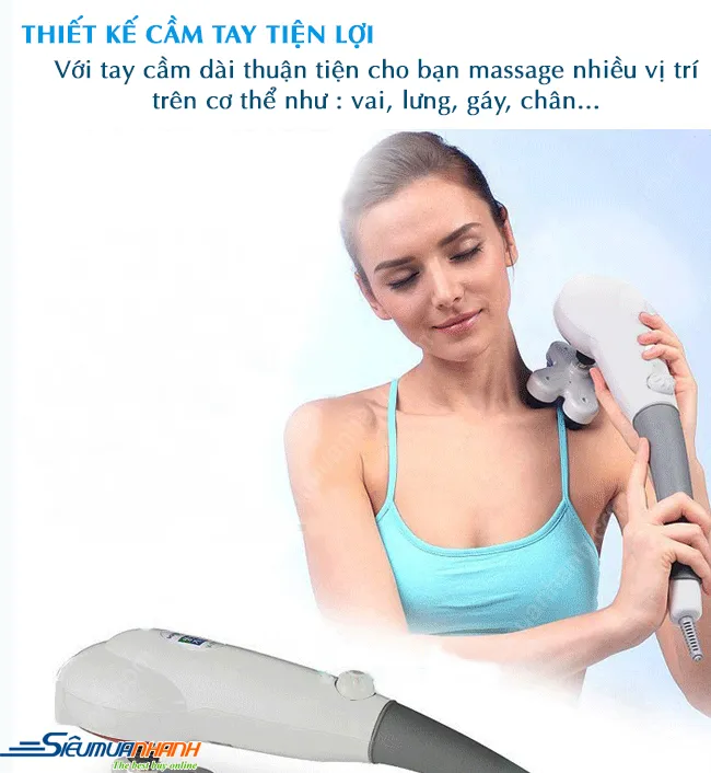 Vóc dáng đẹp hơn với máy massage cầm tay