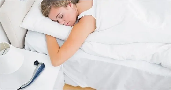 Người dùng không nên sử dụng máy massage khi đang ngủ