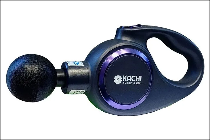 Máy massage cầm tay Kachi MK 353 sở hữu đầu massage tròn để massage vùng cổ, giúp giảm tình trạng đau mỏi 