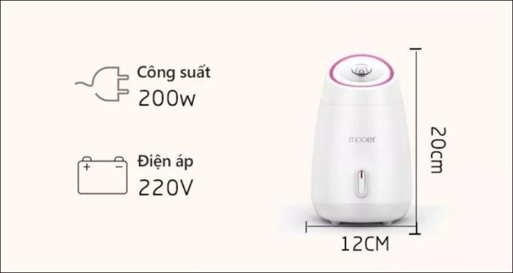 Thông số kỹ thuật máy xông mặt Maoer chi tiết