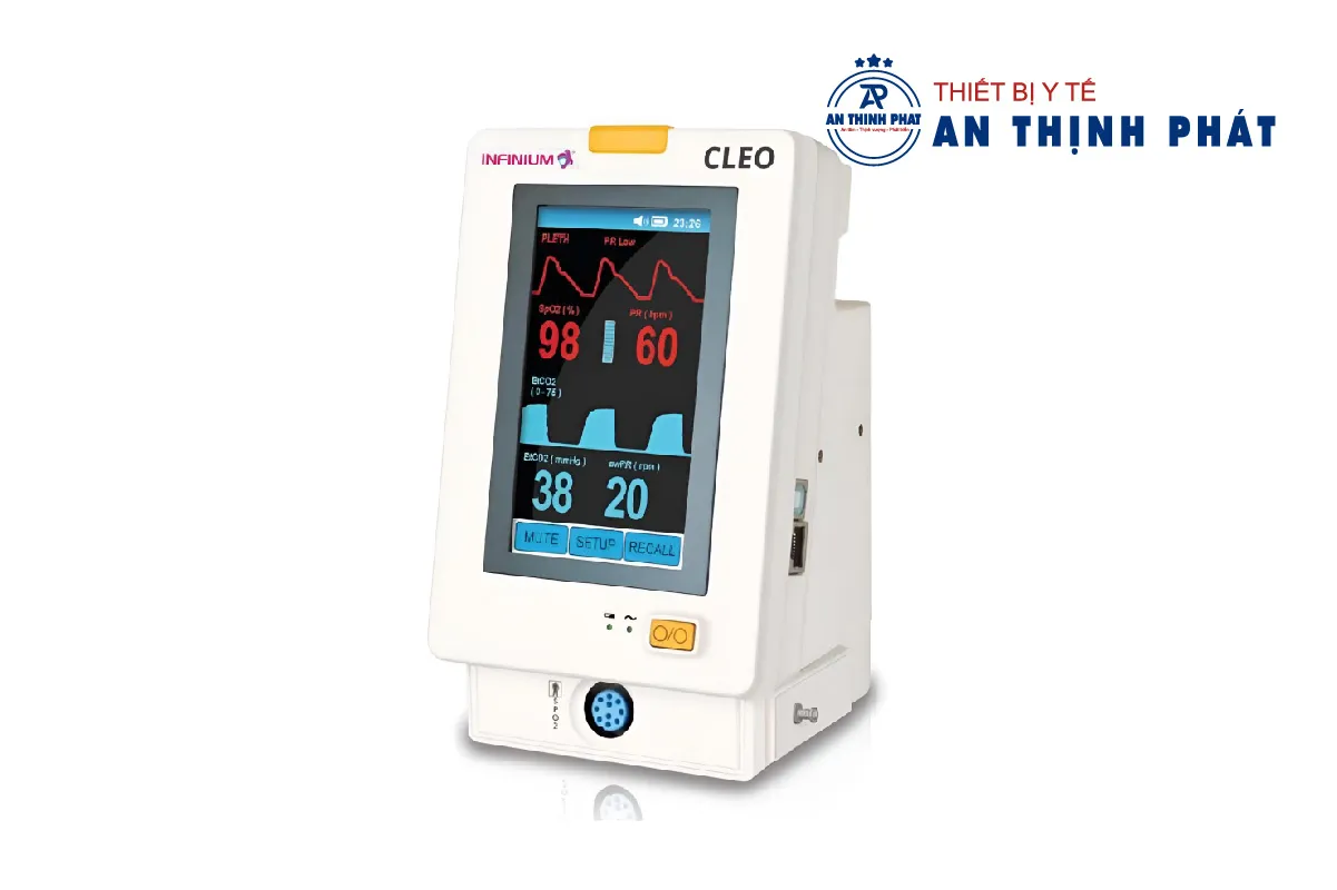 Máy monitor cơ bản theo dõi huyết áp và SpO2