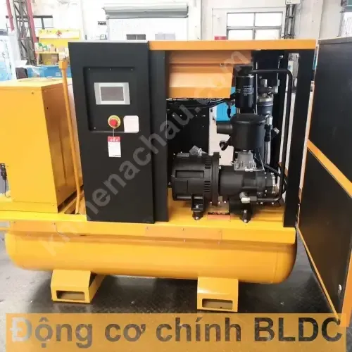 Động cơ BLDC chính xác, tiết kiệm năng lượng trong hệ thống máy nén khí trục vít cao áp