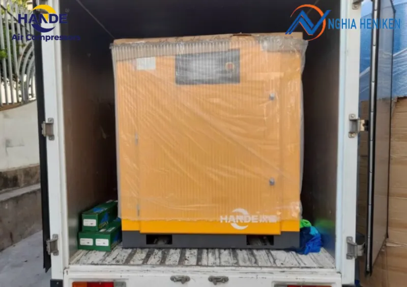 Thiết kế nhỏ gọn của máy nén khí trục vít 15kw Hande giúp việc vận chuyển và lắp đặt trở nên thuận tiện
