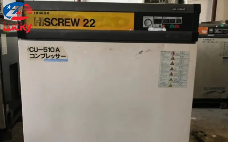 Cấu tạo chắc chắn của máy nén khí Hitachi từ linh kiện chất lượng cao