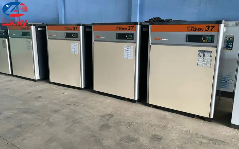 Máy nén khí Hitachi Hiscrew 37 với thiết kế chắc chắn và bền bỉ
