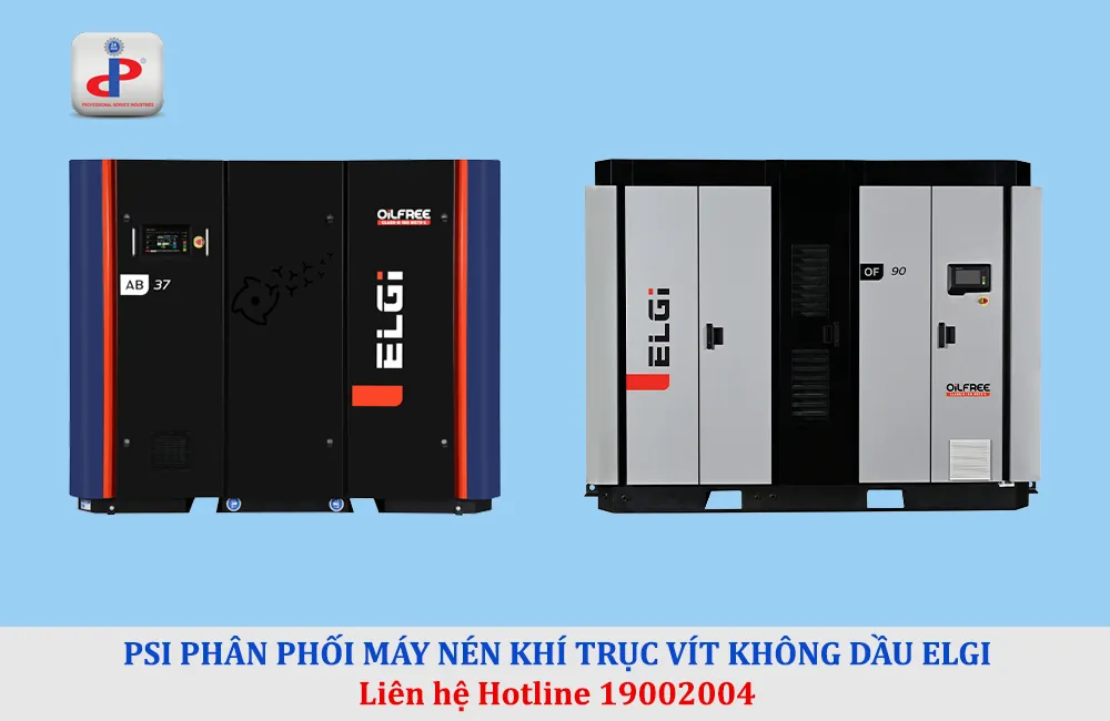 Máy nén khí trục vít không dầu ELGI
