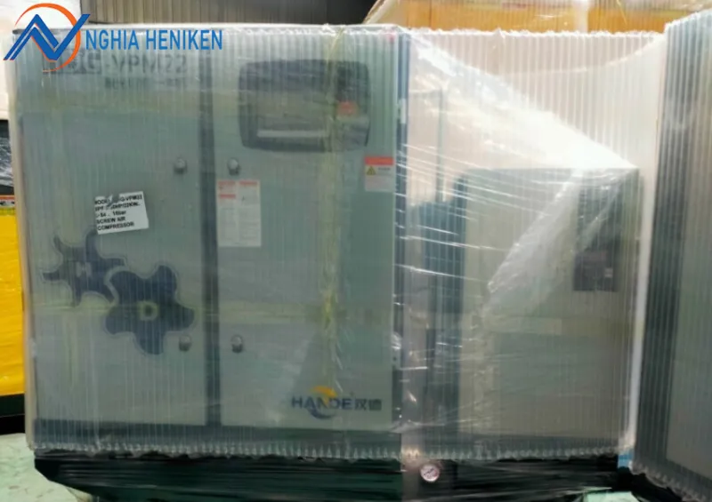 Máy nén khí trục vít tổ hợp HDG-VPM22 đầu nén AH hoạt động hiệu quả