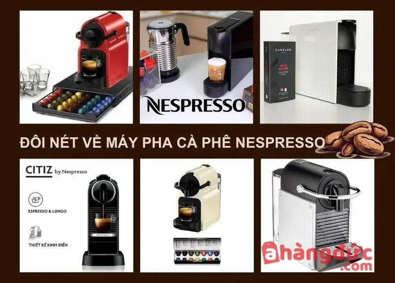Máy pha cà phê Nespresso sang trọng, biểu tượng cho cách sử dụng máy pha cà phê Nespresso hiện đại