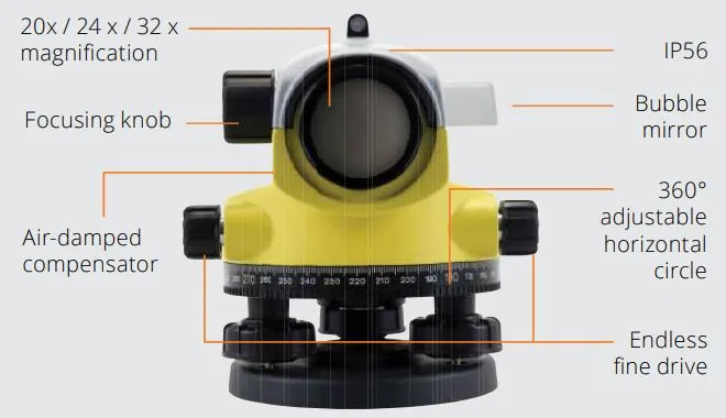 Kỹ thuật viên đang thực hiện cân bằng máy thủy bình điện tử Geomax ZAL220 để đảm bảo độ chính xác cho việc đo cao độ