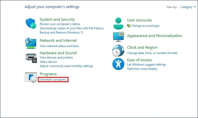 Gỡ bỏ phần mềm gây xung đột để khắc phục lỗi đơ máy tính