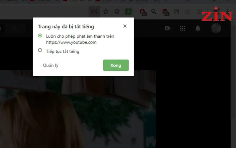 Nhấn chọn Luôn cho phép phát âm thanh, sau đó nhấn Xong là hoàn thành