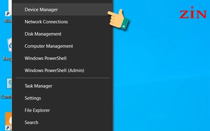 Đầu tiên bạn nhấn chuột phải &gt; Chọn Device Manager