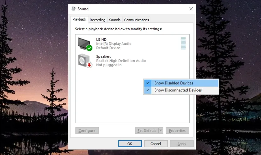 Tìm kiếm &quot;Sound&quot; để sửa máy tính không nhận tai nghe