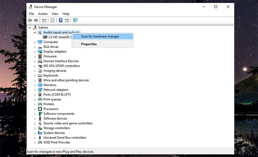 Kiểm tra, update Driver âm thanh khi máy tính không nhận tai nghe