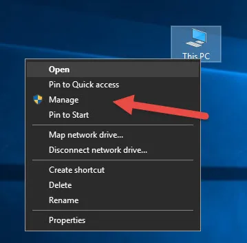 Hướng dẫn cách sửa lỗi máy tính không nhận USB: Mở Computer Management