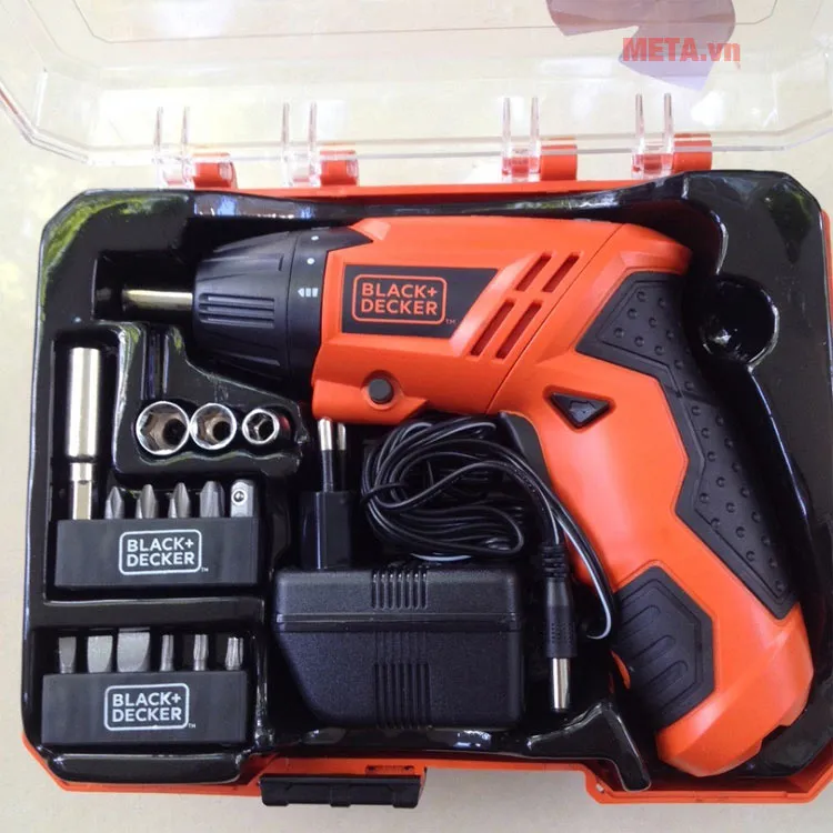 máy vặn vít Black &amp; Decker KC4815KA15 với đèn LED