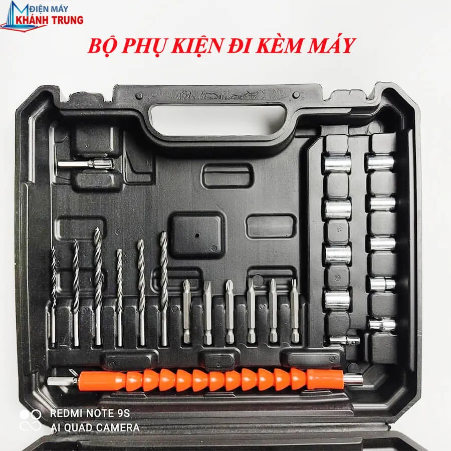 Bộ phụ kiện đi kèm máy bắn vít Bosch dùng pin