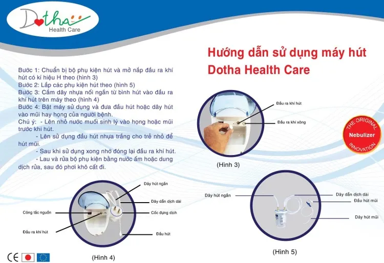 Hướng dẫn chi tiết cách lắp và sử dụng chức năng hút dịch mũi Hi Baby