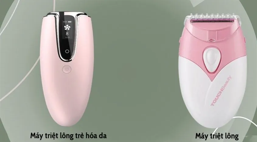 Hai loại máy triệt lông mini phổ biến hiện nay, bao gồm dòng máy chỉ triệt lông và máy tích hợp trẻ hóa da, giúp người dùng dễ dàng lựa chọn cách sử dụng máy triệt lông mini phù hợp.