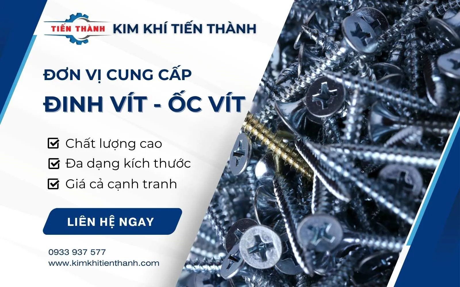 Cơ khí Quốc Cường cung cấp vít bắn tôn chất lượng cao, giá tốt