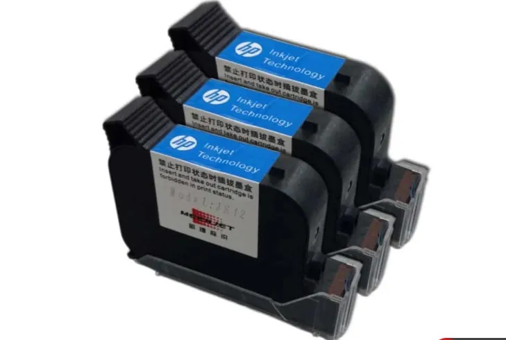 Hộp mực máy in date cầm tay dung tích 42ml với khả năng khô nhanh và bám dính tốt trên nhiều vật liệu