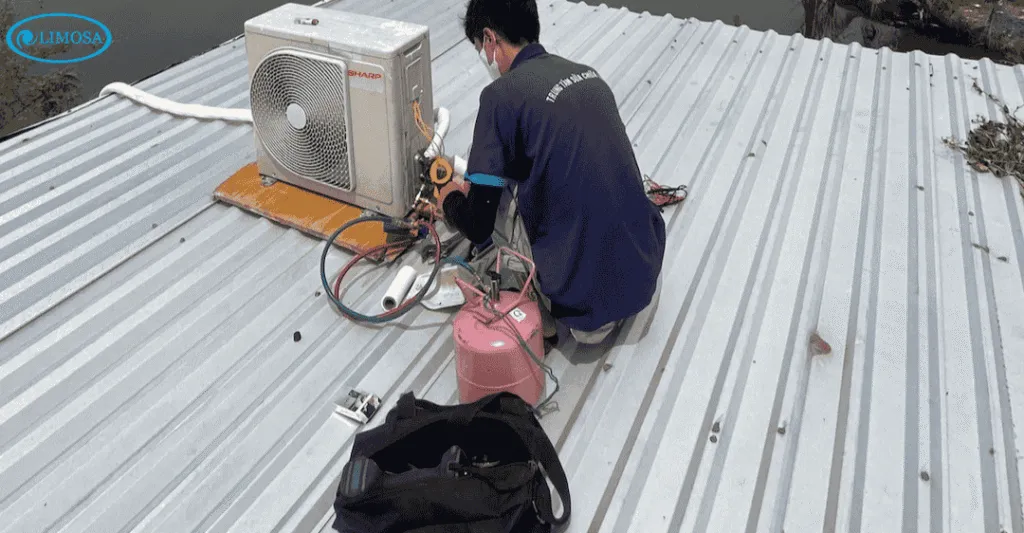 Nạp gas lạnh cho máy lạnh Sharp theo tiêu chuẩn