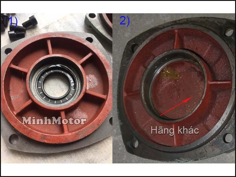 So sánh nắp vỏ hộp số giảm tốc trục vít giữa công nghệ đúc cũ và mới