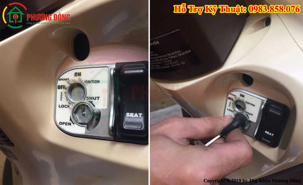 Nắp khóa từ xe máy tăng cường an ninh