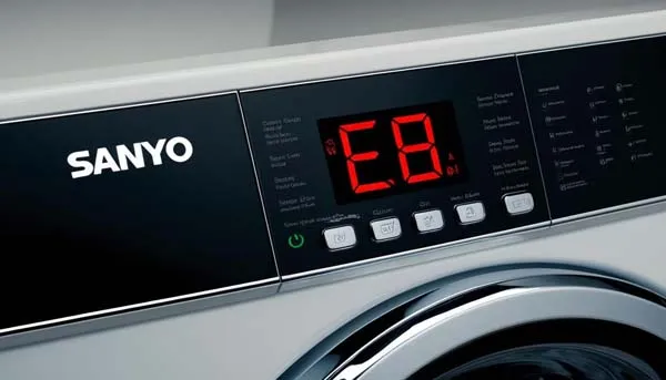 Kiểm tra các nguyên nhân thường gặp gây lỗi E8 khi sửa chữa máy giặt Sanyo