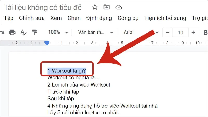 Chèn liên kết hyperlink vào văn bản trên Google Docs từ máy tính