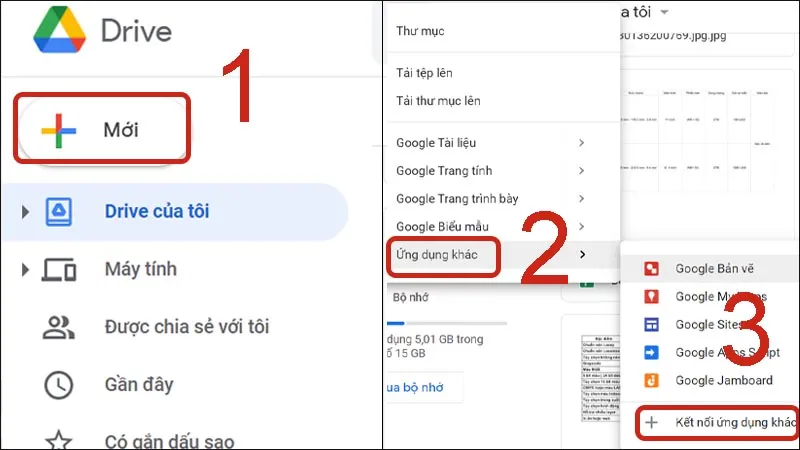 Kết nối ứng dụng bên thứ ba để mở rộng tính năng Google Drive trên máy tính