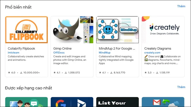 Chọn ứng dụng bổ sung cho Google Drive để làm việc trên máy tính