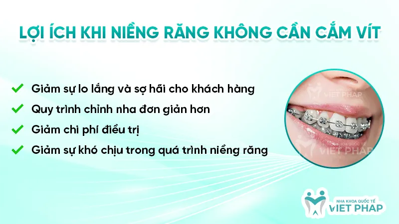 Những lợi ích thiết thực khi khách hàng lựa chọn niềng răng không cắm vít