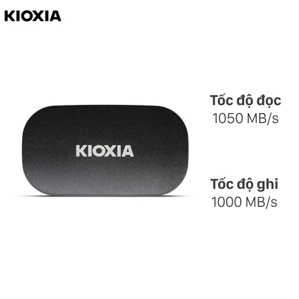 Ổ cứng SSD Kioxia 2TB Exceria Plus G2 Portable dung lượng lớn cho laptop ASUS