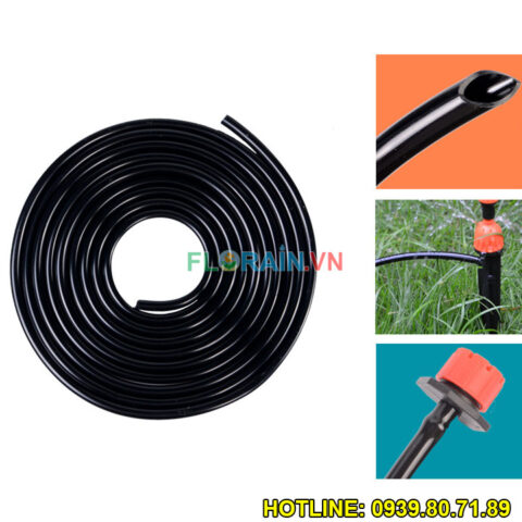 Ống PE 6mm dùng làm ống nhánh cho hệ thống tưới nhỏ giọt