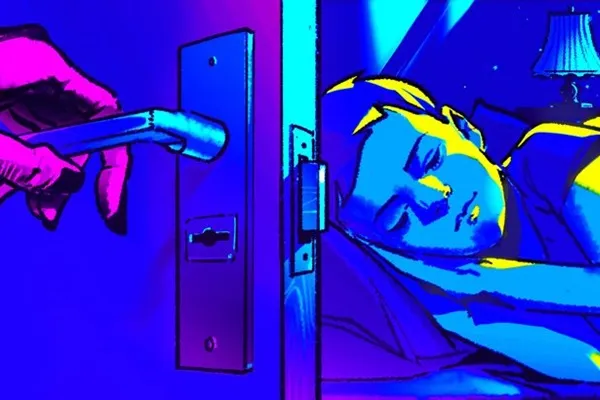 Căn phòng ngủ gọn gàng, nhắc nhở về việc bảo quản thiết bị điện đúng nơi và cách sử dụng máy là tóc cẩn trọng trong môi trường gia đình