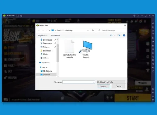 Điều hướng phím đến tệp cấu hình trên máy tính
