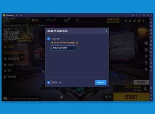 Chọn một tên lược đồ điều khiển đã được nhập