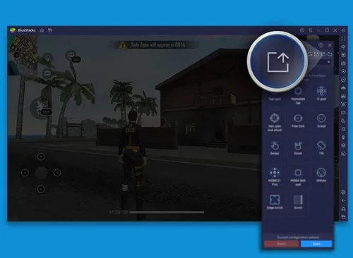 Nhấp vào biểu tượng Export ở trên cùng của cửa sổ cài đặt phím