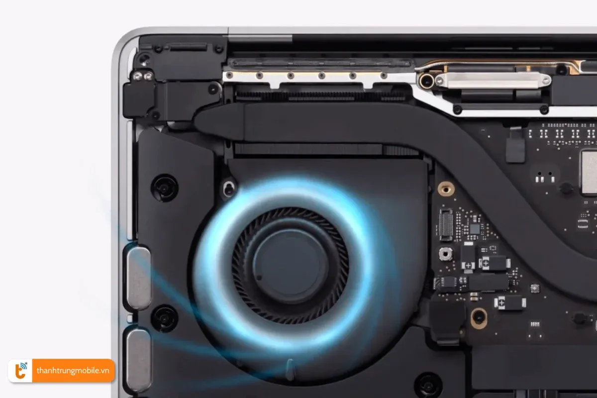 quạt Macbook Pro 2017 đóng vai trò quan trọng trong việc giữ nhiệt độ ổn định cho thiết bị