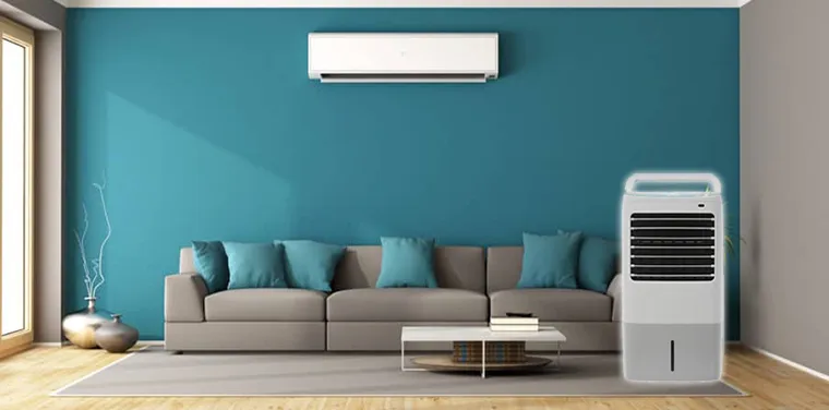 Sử dụng quạt kết hợp cùng với máy lạnh giúp lưu thông khí mát trong phòng