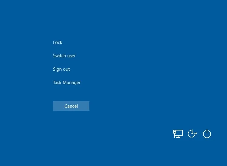 Màn hình đăng nhập Windows 10 với tùy chọn chuyển người dùng