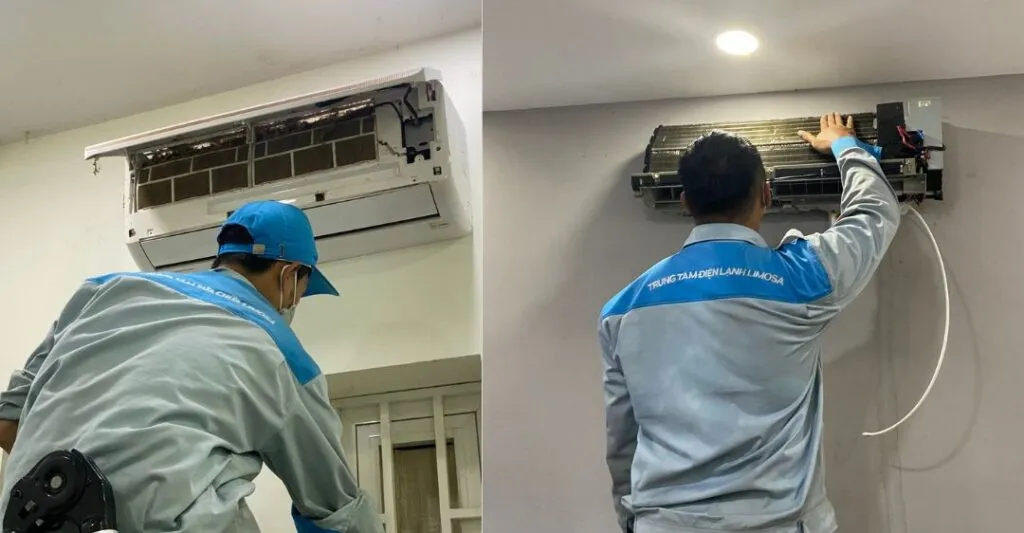 Quy trình vệ sinh mặt trước điều hòa Electrolux sau khi tháo