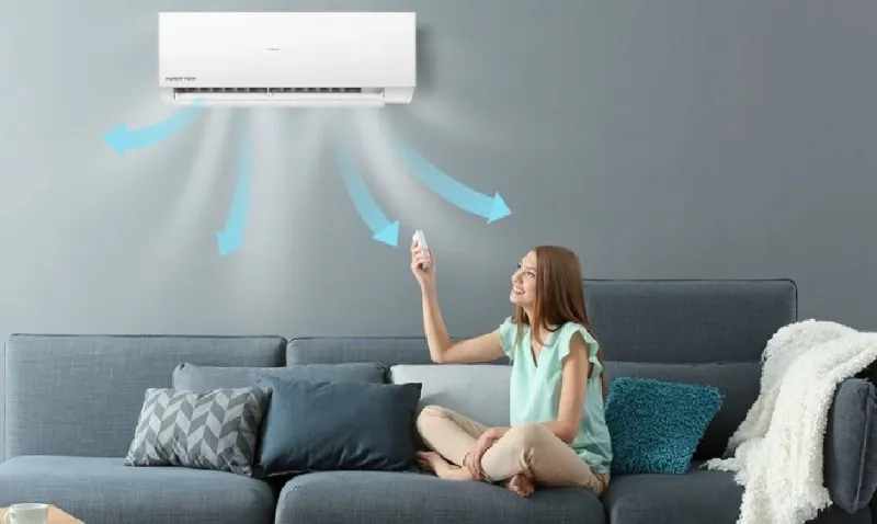 Hướng dẫn tùy chỉnh hướng gió trên remote máy lạnh Sanyo, cho phép người dùng điều khiển cánh đảo gió để phân phối không khí hiệu quả