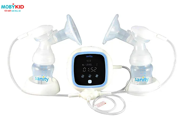 Máy hút sữa điện đôi Sanity AP-5316 giúp mẹ tiết kiệm thời gian
