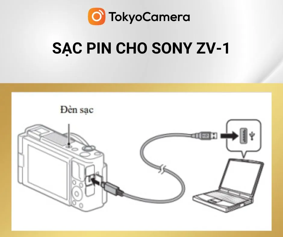 Sạc pin máy ảnh kỹ thuật số Sony ZV-1 đúng cách và an toàn