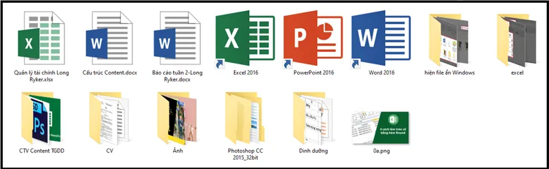 Hiển thị đuôi file trên máy tính Windows để quản lý hiệu quả