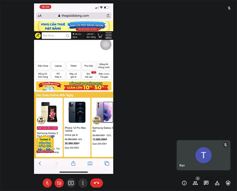 Kết quả hiển thị sau khi mở full màn hình máy tính Google Laptop để xem rõ hơn