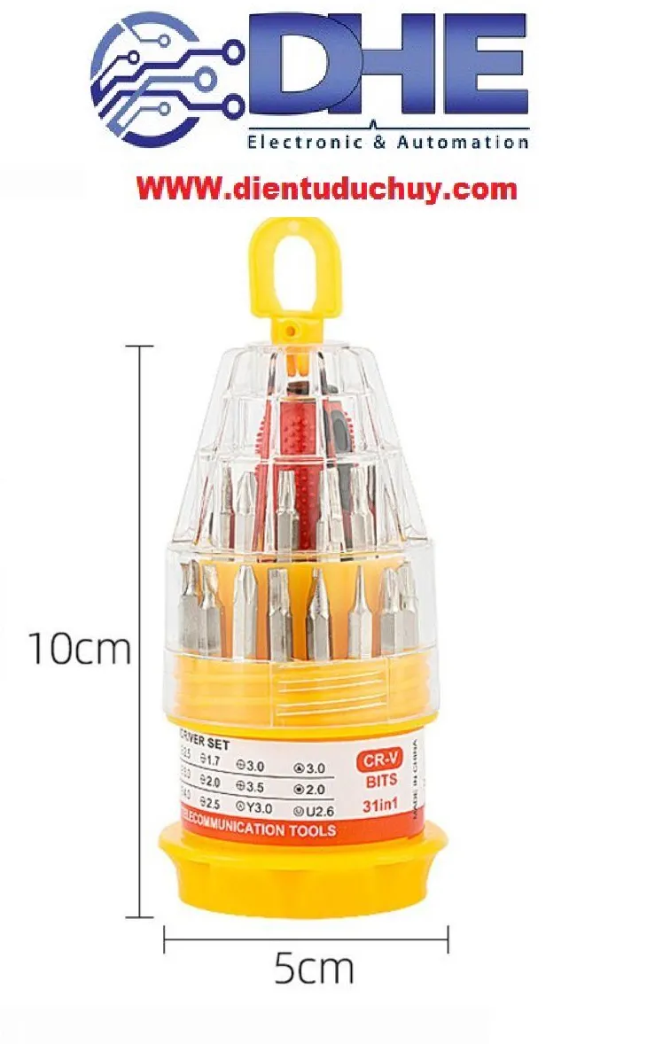 Bộ tua vít đa năng 31 đầu tiện lợi cho sửa chữa điện thoại