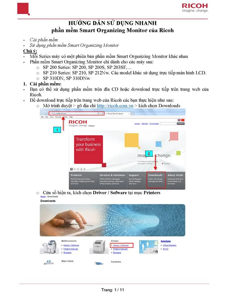 Màn hình và bảng điều khiển máy in Ricoh SP 212, hiển thị các đèn báo trạng thái sau khi thực hiện cách mở nguồn máy in Ricoh SP 212.